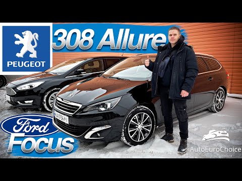 Видео: Peugeot 308 SW 1.6 BlueHDi ALLURE / Ford Focus Titanium 1,5 CDTI / Порівняння двох моделей