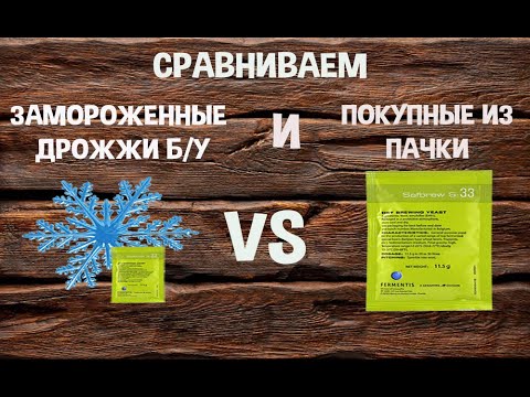 Видео: Сравниваем замороженные дрожжи Б/У и покупные из пачки