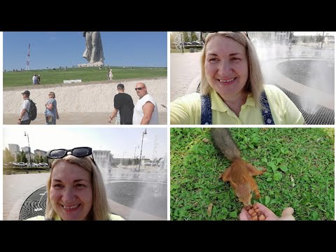 Видео: Прогулка.. Мамаев курган... Белочек Угостили орешками😍🐿️