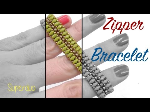 Видео: Идеи для бисероплетения — браслет-молния с Superduo