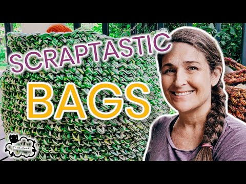 Видео: СКРАПТИСТИКА! ЛЕГКО ВЯЗАТЬ СУМКИ КРЮЧКОМ | #Scrapbuster