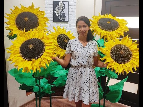 Видео: DIY. Реалистичный способ создания ПОДСОЛНУХОВ из фоамирана / SUNFLOWERS from foamiran