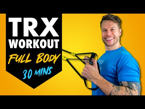 Видео: Развитие функциональной силы за 30 минут — тренировка TRX для начинающих (все тело)