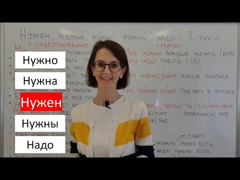 Видео: Need in Russian: Нужен, нужна, нужны