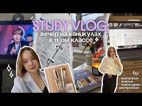 Видео: ೀ STUDY VLOG ep. 3📓📐 ✶⋆.˚ | как проходит вечер на каникулах? ꩜