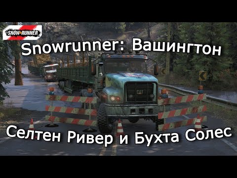 Видео: Snowrunner: Вашингтон | Логистика в действии и Чистка дороги | 29