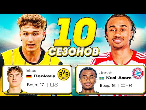Видео: Я взял на 10 сезонов САМЫХ МОЛОДЫХ ИГРОКОВ БУНДЕСЛИГИ и вот что вышло