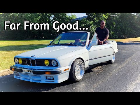 Видео: Мой кабриолет BMW 325i E30 1987 года: осмотр и вождение нового проектного автомобиля!