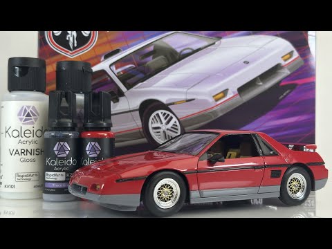 Видео: Пробую новые краски Kaliedo Auto Paints на новом Pontiac Fiero GT от Revell. Хороши ли они?