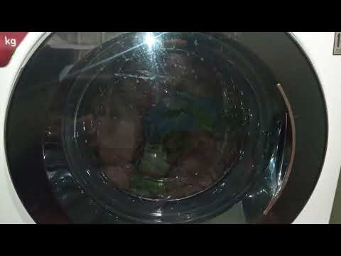 Видео: Стирка постельного белья на LG: Хлопок Эко 60° 1200 об/мин + Интенсивная + Полоскание+