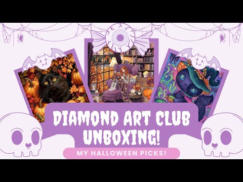 Видео: Распаковка Diamond Art Club || Мой выбор из релиза к Хэллоуину! || Рита, Джеремайя и Пегги!
