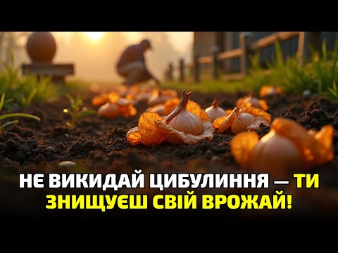 Видео: Не викидай цибулиння! 90% городників не знають, що вони втрачають!