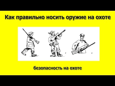 Видео: Как правильно носить оружие на охоте