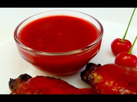 Видео: ВИШНЕВЫЙ СОУС  к мясу или рыбе! Очень Вкусный и ароматный!!! от канала Креативная кухня.