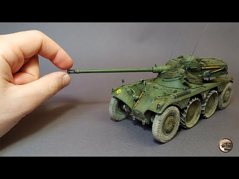 Видео: Французский Колёсный Броневик E.B.R. 75. ПОКРАСКА и ФИНАЛ Проекта Модели в 1/35 от Hobby Boss