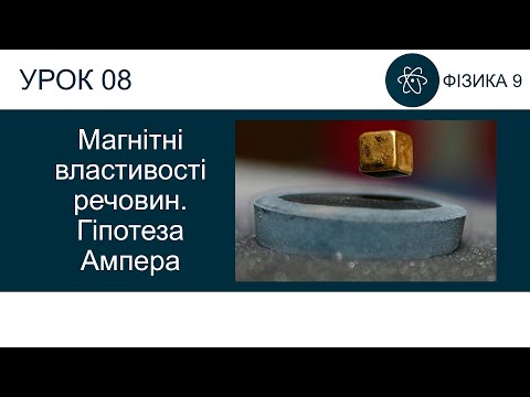 Видео: Фізика 9. Урок - Магнітні властивості речовин. Гіпотеза Ампера. Презентація для 9 класу