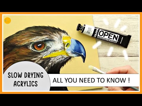 Видео: Акриловые краски Golden Open Acrylics — медленно сохнущие акриловые краски — всё, что вам нужно з...