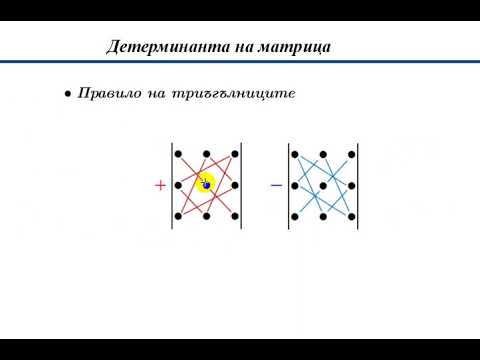 Видео: Детерминанта на матрица