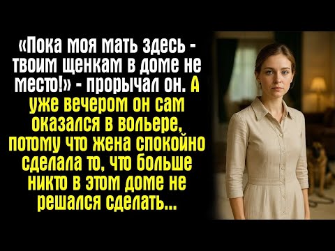 Видео: «Пока моя мать здесь — твоим щенкам в доме не место!» — прорычал он. А уже вечером он сам оказался