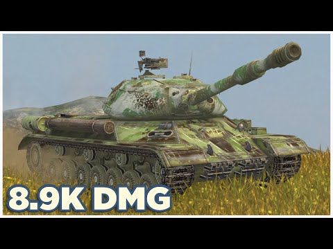 Видео: ИС-4 • 8.9К УРОНА • 6 ФРАГОВ • WoT Blitz