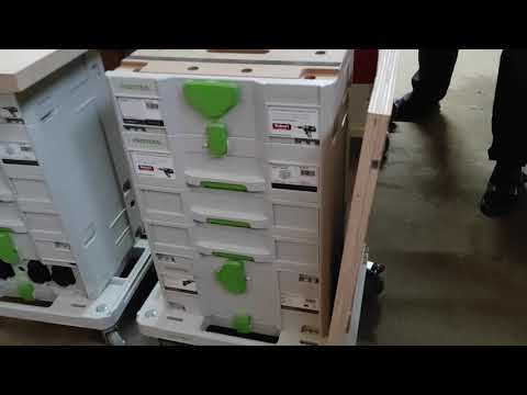 Видео: мастерская оснастка и приспособления, столы близнецы типа Mft Festool 2