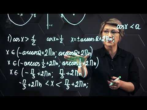 Видео: Решение тригонометрических неравенств. Часть 2. 10 класс.