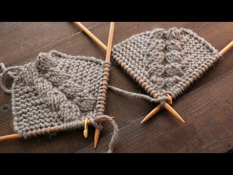 Видео: Сразу 2 линии реглана спицами для платочного узора / Raglan line pattern in Garter Stitch