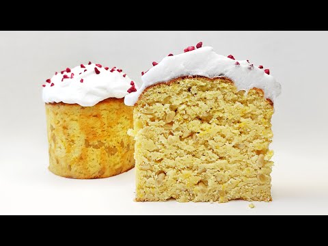 Видео: Низкоуглеводный творожный ПП КУЛИЧ НА ПАСХУ | Кето рецепт без сахара