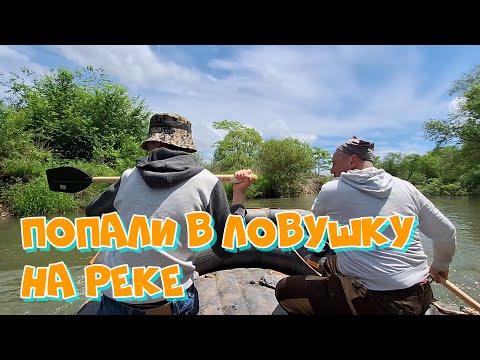 Видео: Чуть не утонули при сплаве по реке! ПСН-6 на реке Стеклянуха.