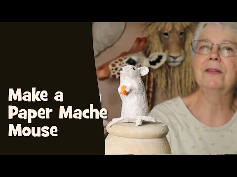 Видео: Как сделать мышь из папье-маше