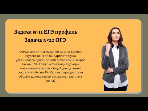 Видео: Семья состоит из мужа, жены и их дочери студентки......