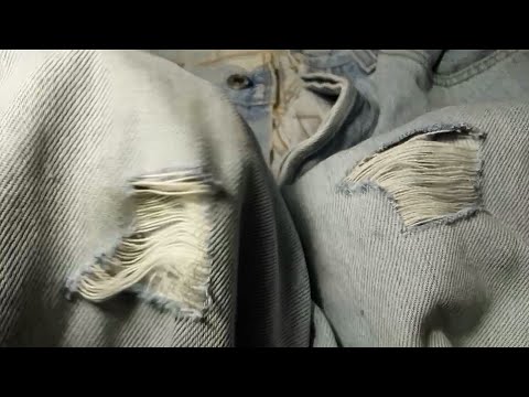 Видео: DIY.Как сделать дырки на джинсах правильно.ジーンズに穴を開ける方法,How to make holes on jeans correctly