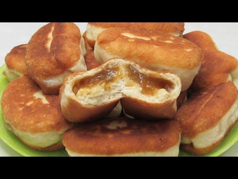 Видео: Теперь ОНО не вытечет! Жареные пирожки с повидлом. Постное тесто для пирожков - ЭТО ТАК ВКУСНО!