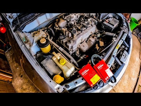 Видео: Замена ремня гура и генератора на Nissan Almera