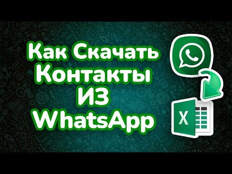 Видео: 2 Способа скачать контакты из Ватсап