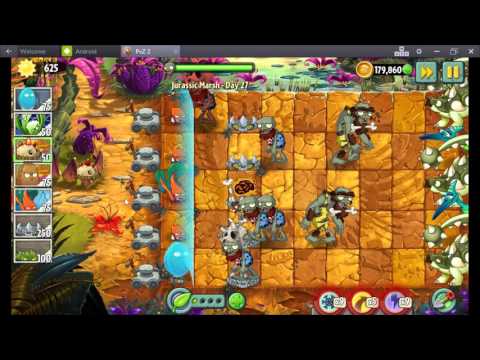 Видео: Растения против Зомби 2 JURASSIC MARSH (уровни 27 - 28) #117