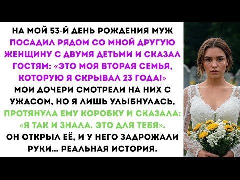 Видео: На мой 53-й день рождения муж привез семью, которую скрывал 23 года. Я улыбнулась и вручила емy