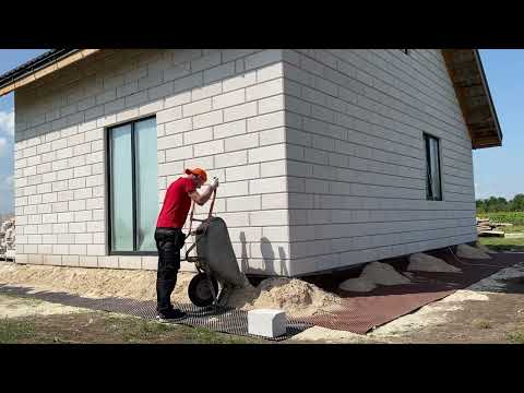 Видео: Мягкая отмостка за 250$ Ваш фундамент будет сухим и теплым