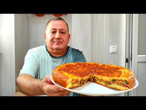 Видео: Вкуснее Пиццы в 100 раз! ПИРОГ на Сковороде с Сочной Начинкой!