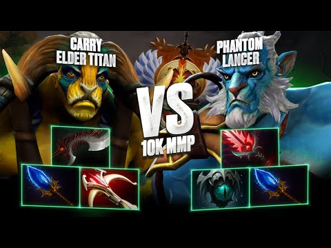 Видео: 🔥 CARRY ELDER TITAN vs PHANTOM LANCER | 10К ММР  🔥