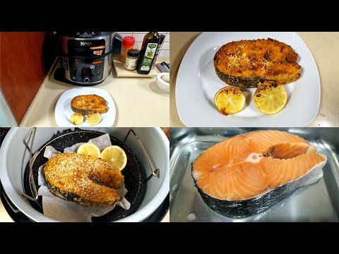 Видео: Стейк Семги в Мультиварке Ninja  SMART LID OL550/553!!סטייק סלמון בנינג'ה מולטיקוקר!
