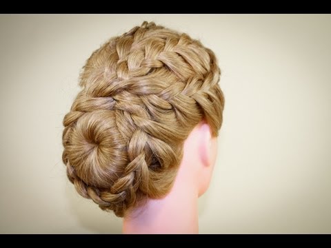Видео: Прическа из косичек в стиле "Ретро". Hairstyle of Braids "Retro style"