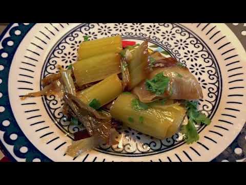 Видео: Лук порей как мясо/Leek that tastes just like leek. Barasia.