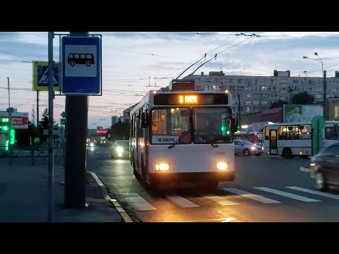Видео: Троллейбус, маршрут №39 в парк ВМЗ-5298-23-01 б.1799 (30.07.2021) Санкт-Петербург