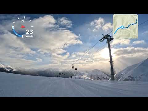 Видео: Самый длинный спуск в Архызе.