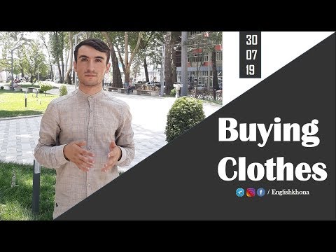 Видео: Либосҳои кудакона бо забони англиси ва диалог | Buying clothes and the list of baby's  clothes