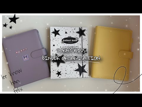 Видео: stray kids binder organisation | minsunglix | организация биндера stray kids 