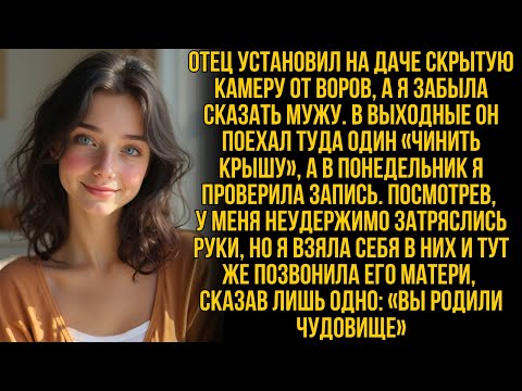 Видео: Я забыла сказать мужу, что отец поставил на даче камеру. Посмотрев запись, у меня задрожали руки…