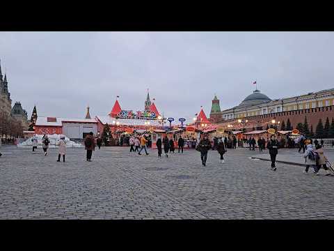 Видео: Прогулка по Москве: центр города после новогодних праздников