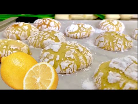 Видео: Тающий во рту лимонный бисквит 🍋🍪 Домашний рецепт 👀